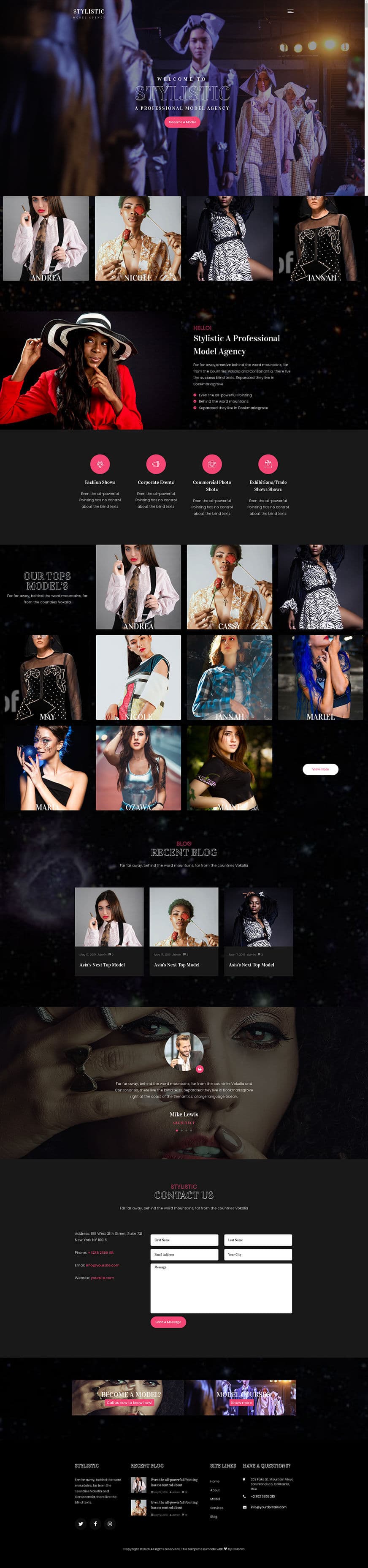 走秀时装出海外贸品牌服务独立站方案